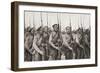 Russian Infantry on Parade and Presenting Arms During World War One-null-Framed Giclee Print