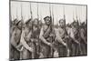 Russian Infantry on Parade and Presenting Arms During World War One-null-Mounted Giclee Print