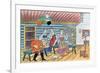 Russian Interior Scene, 1856-null-Framed Giclee Print