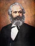 Karl Marx (Colour Litho)-Russian-Giclee Print