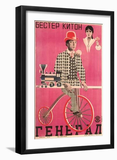 Russian Keaton Film Poster-null-Framed Premium Giclee Print