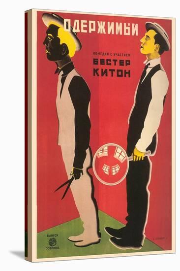 Russian Keaton Film Poster-null-Stretched Canvas