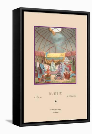 Russian Kibitka-Racinet-Framed Stretched Canvas