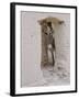 Russian Look of the Land Essay: Donkey Peering Out of Doorway at Merv-Howard Sochurek-Framed Photographic Print