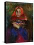 Russian Maiden in a Red Headscarf-Filipp Andreyevich Malyavin-Stretched Canvas