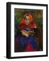 Russian Maiden in a Red Headscarf-Filipp Andreyevich Malyavin-Framed Giclee Print