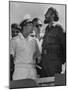 Russian Major Yuri A. Gagarin and Cuban President Fidel Castro, During July 26th Celebrations-null-Mounted Photographic Print