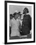 Russian Major Yuri A. Gagarin and Cuban President Fidel Castro, During July 26th Celebrations-null-Framed Photographic Print