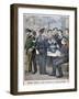 Russian Marines Eating 'Paiki' in Paris, 1900-Joseph Belon-Framed Giclee Print