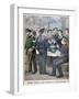 Russian Marines Eating 'Paiki' in Paris, 1900-Joseph Belon-Framed Giclee Print