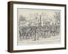 Russian Military Movements in Poland, Cossacks on the March South Passing Kuznica-Johann Nepomuk Schonberg-Framed Giclee Print