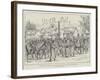 Russian Military Movements in Poland, Cossacks on the March South Passing Kuznica-Johann Nepomuk Schonberg-Framed Giclee Print