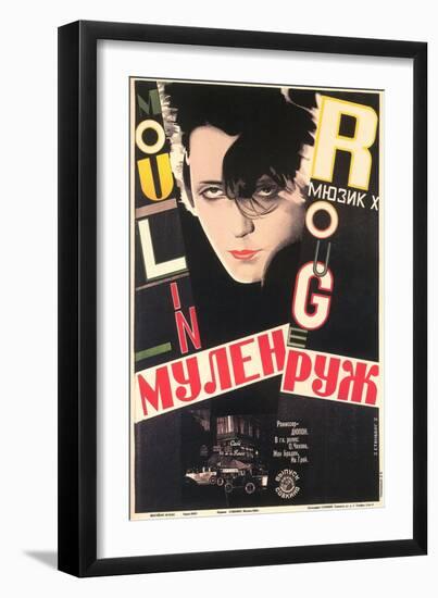 Russian Moulin Rouge Film Poster-null-Framed Art Print