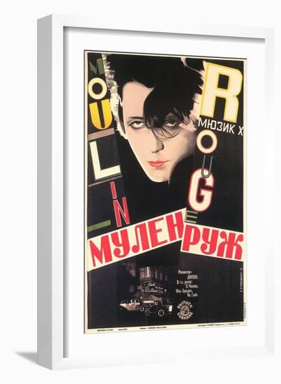 Russian Moulin Rouge Film Poster-null-Framed Art Print