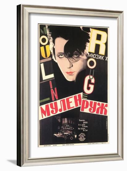 Russian Moulin Rouge Film Poster-null-Framed Art Print