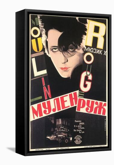 Russian Moulin Rouge Film Poster-null-Framed Stretched Canvas