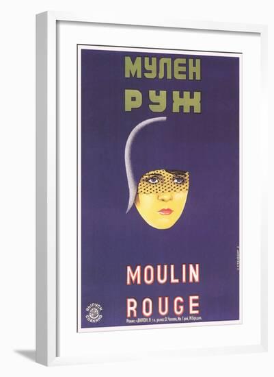 Russian Moulin Rouge Film Poster-null-Framed Art Print