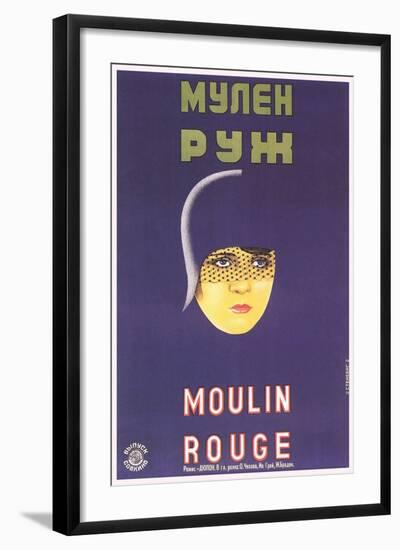 Russian Moulin Rouge Film Poster-null-Framed Art Print