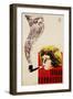 Russian Movie Poster Depicting a Child Smoking a Pipe-null-Framed Giclee Print