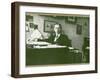 Russian Musician, Igor Stravinsky (1882-1971) at His Desk-null-Framed Photographic Print