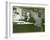 Russian Musician, Igor Stravinsky (1882-1971) at His Desk-null-Framed Photographic Print