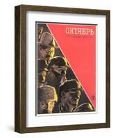 Russian October Film Poster-null-Framed Art Print