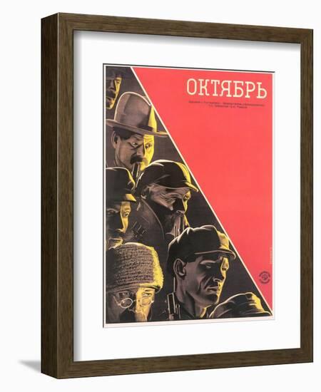 Russian October Film Poster-null-Framed Art Print