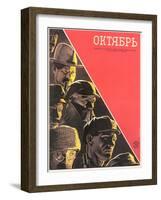 Russian October Film Poster-null-Framed Art Print