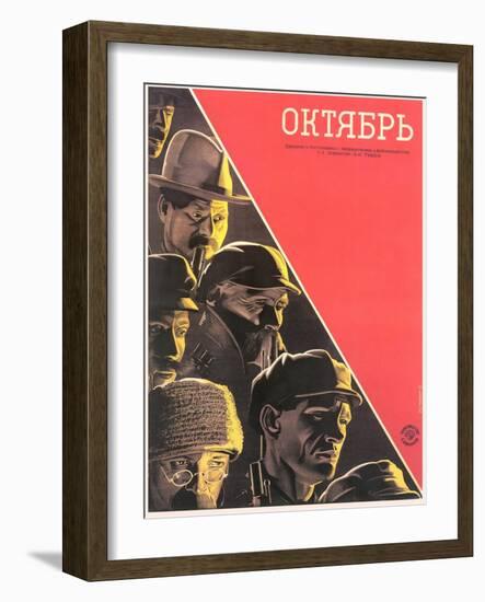 Russian October Film Poster-null-Framed Art Print