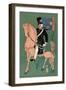 Russian Officer on White Horse-null-Framed Art Print