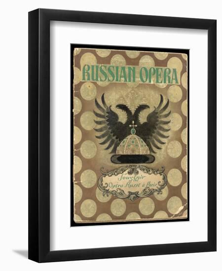 Russian Opera, Headed by the Singer Chaliapin, Visits Paris-null-Framed Art Print