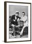 Russian Opera Singer Feodor Chaliapin with Composer and Pianist Sergei Rachmaninov, C1890-null-Framed Giclee Print