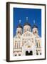 Russian Orthodox Alexander Nevsky Cathedral in Toompea, Old Town, Tallinn-Nico Tondini-Framed Photographic Print