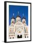 Russian Orthodox Alexander Nevsky Cathedral in Toompea, Old Town, Tallinn-Nico Tondini-Framed Photographic Print