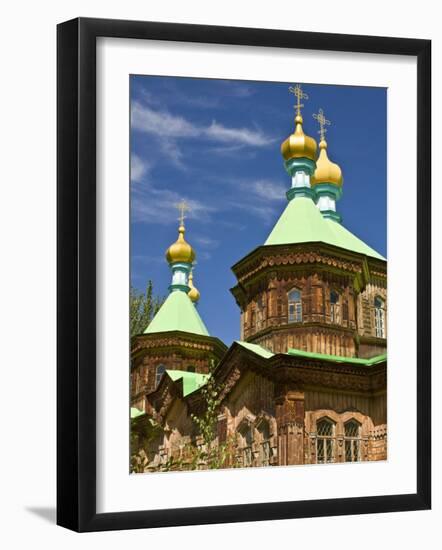 Russian Orthodox Church in Karakol, Kyrgyzstan, Central Asia-Michael Runkel-Framed Photographic Print