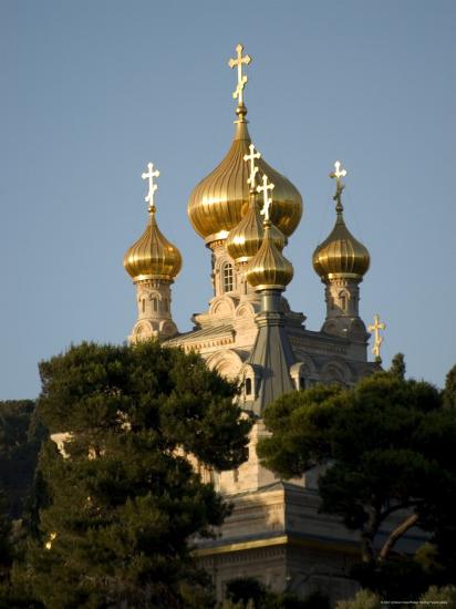 'Russian Orthodox Church of Mary Magdalene, Mount of Olives, Jerusalem ...
