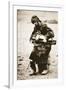 Russian Peasant Playing Hurdy Gurdy, C.1880S (Sepia Photo)-Russian Photographer-Framed Giclee Print