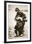 Russian Peasant Playing Hurdy Gurdy, C.1880S (Sepia Photo)-Russian Photographer-Framed Giclee Print