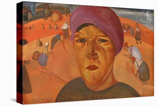 Russian Peasant Woman (From the Series Les Visages De Russi), 1923-Boris Dmitryevich Grigoriev-Stretched Canvas