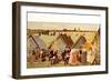 Russian Peasants' dance 1907-Boris Mikhailovich Kustodiev-Framed Giclee Print