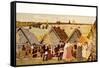 Russian Peasants' dance 1907-Boris Mikhailovich Kustodiev-Framed Stretched Canvas