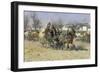 Russian Peasants Leaving a Horse Fair-Alfred von Kowalski-Wierusz-Framed Giclee Print
