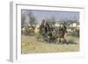 Russian Peasants Leaving a Horse Fair-Alfred von Kowalski-Wierusz-Framed Giclee Print