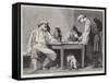 Russian Peasants Playing at Dice-null-Framed Stretched Canvas