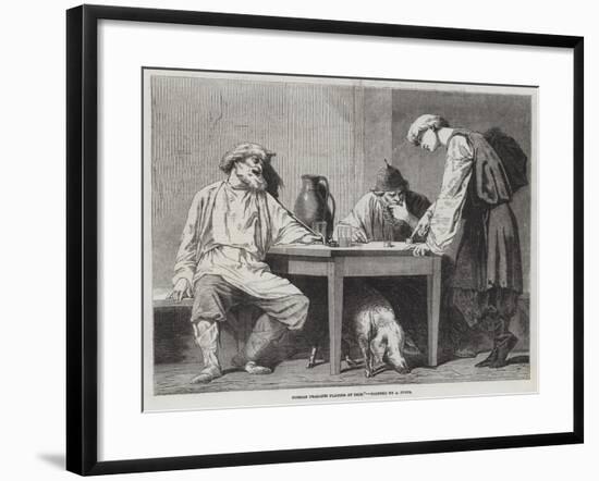 Russian Peasants Playing at Dice-null-Framed Giclee Print