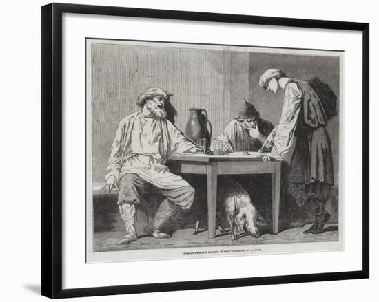 Russian Peasants Playing at Dice-null-Framed Giclee Print