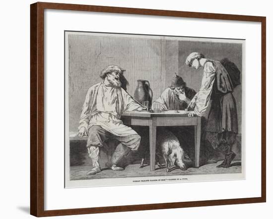 Russian Peasants Playing at Dice-null-Framed Giclee Print