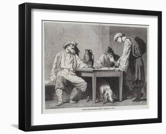 Russian Peasants Playing at Dice-null-Framed Giclee Print