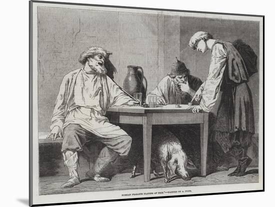 Russian Peasants Playing at Dice-null-Mounted Giclee Print