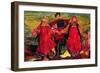 Russian Peasants Singing-Filipp Andreevic Maljavin-Framed Giclee Print
